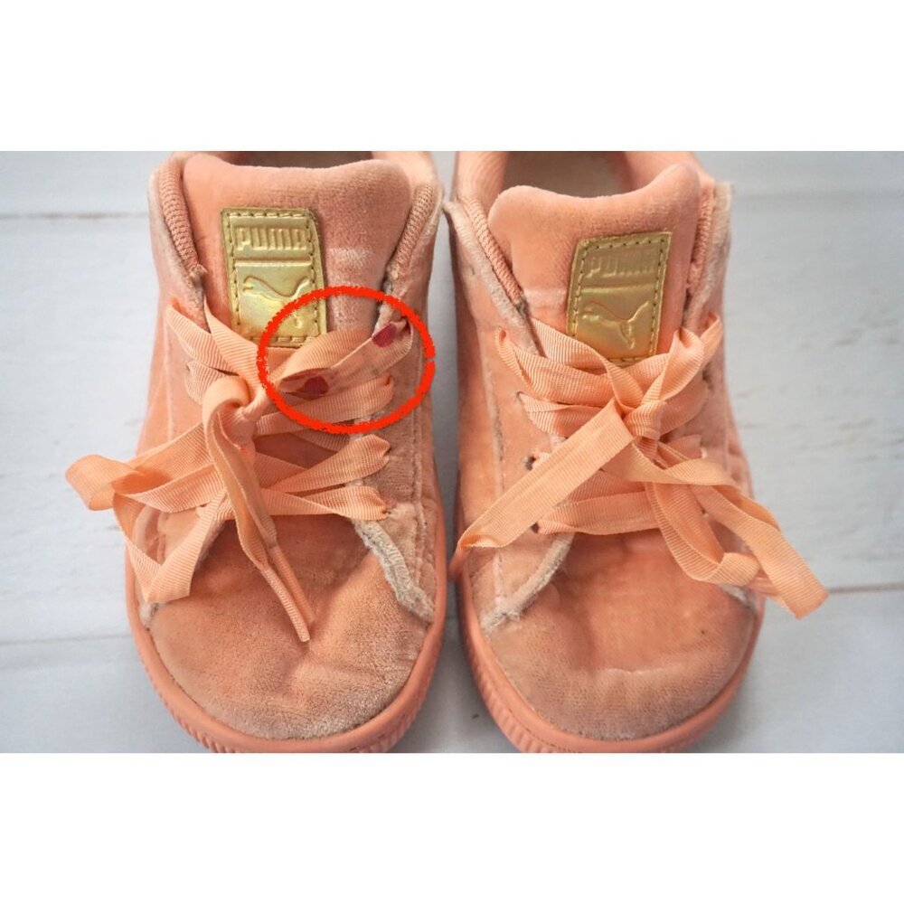 PUMA Unisex-Baby Basket Classic Hook and Loop Sneaker - Size 10C - Picture 4 of 11